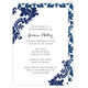 Navy Damask Invitations Image 9 of 12